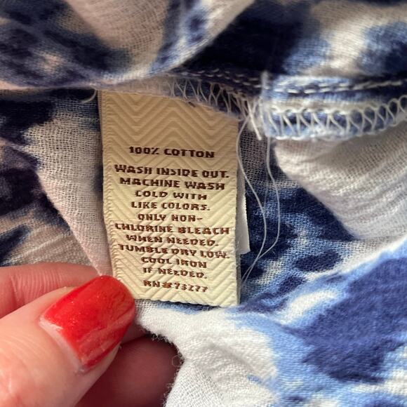 Sonoma Blue & White 3/4 Sleeve Blouse Size 1X - Picture 4 of 13